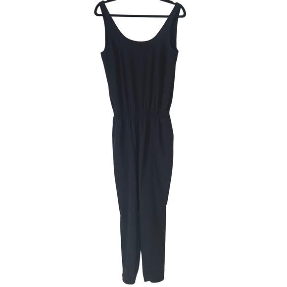 Athleta Pants - Athleta Roaming Sleeveless Jumpsuit Black Sz 4‎ Scoop Neck, Low Back